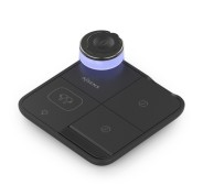 Aisens Cargador Inalambrico 15W - USB-C - Protocolo Qi - Moviles, Apple Watch y Auriculares - Proteccion Contra Sobretension, Sobretemperatura y sobrecorriente - Color Negro