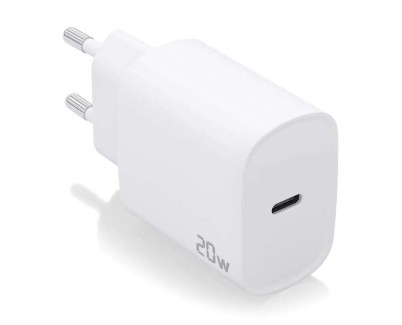 Aisens Cargador USB-C PD3.0 1 Puerto 1xUSB-C 20W - Color Blanco