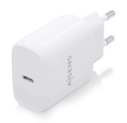 Aisens Cargador USB-C PD3.0 1 Puerto 1xUSB-C 25W - Color Blanco
