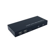 Aisens Conmutador KVM HDMI 4K@60HZ USB 1U-2PC con Fuente Alimentacion - Color Negro
