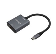 Aisens Conversor Aluminio USB-C a HDMI 4K@30Hz - USB-C/M-HDMI/H - 15cm - Color Gris