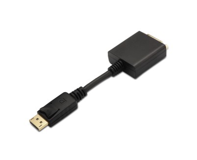 Aisens Conversor Displayport a DVI Single Link - DP/M-DVI/H - 15cm - Color Negro