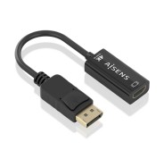 Aisens Conversor DISPLAYPORT a HDMI 4K@60HZ - DP/M-HDMI/H - 15cm - Color Negro