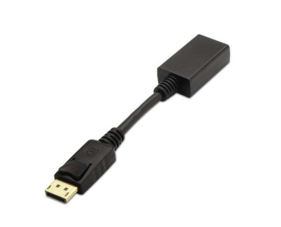 Aisens Conversor Displayport a HDMI - DP/M-HDMI A Hembra - 15cm - Color Negro