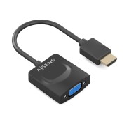 Aisens Conversor HDMI a SVGA - HDMI A/M - SVGA/H - 15cm - Color Negro
