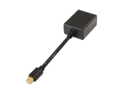 Aisens Conversor Mini DP a SVGA - mDP/M-SVGA Hembra - 15cm - Color Negro