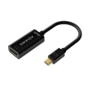 Aisens Conversor Mini DP V1.2 a HDMI V1.4 4K@30HZ - MDP/M-HDMIA/H - 15CM - Color Negro