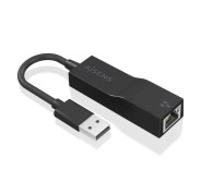 Aisens Conversor USB 3.0 a Ethernet Gigabit 10/100/1000 Mbps - 15cm - Color Negro