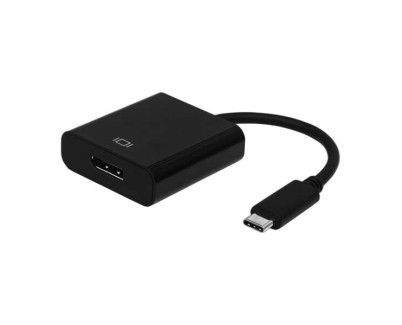 Aisens Conversor USB-C a Displayport 4K@60HZ - USB-C/M-DP/H - 15cm - Color Negro