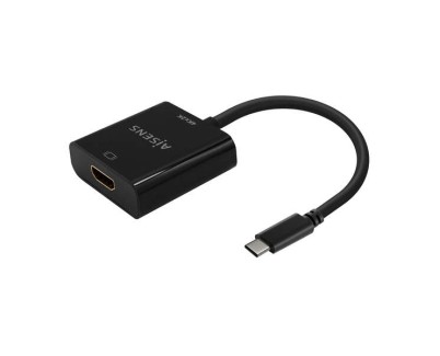 Aisens Conversor USB-C a HDMI 4K@30Hz - USB-C/M-HDMI/H - 15cm - Color Negro
