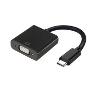 Aisens Conversor USB-C a VGA - USB-C/M-HDB15/H - 15cm - Color Negro