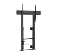 Aisens FWF100E-351  Soporte de Suelo para Pantallas Interactivas/TV de 60 a 100\" - Fijacion a la Pared - Peso Max. 120kg - Altura Ajustable con Manivela - Color Negro
