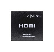 Aisens HDMI Duplicador 4K@30HZ 1x2 con Alimentacion - Color Negro