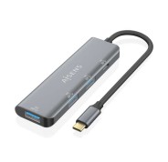 Aisens Hub USB 3.2 GEN1 5G USB-C - USB-C/M-1xUSB-C/H-3xUSB-A/H - 15cm - Color Gris