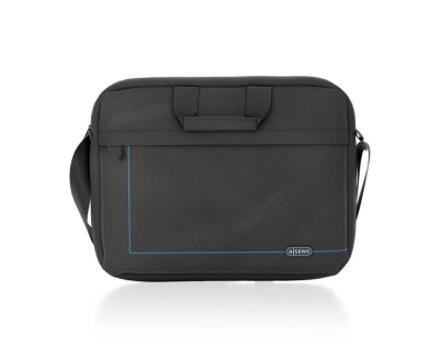 Aisens Maletin para Portatil 15,6 \"- Acolchado Fino - Bolsillo Frontal con Cremallera - Color Negro