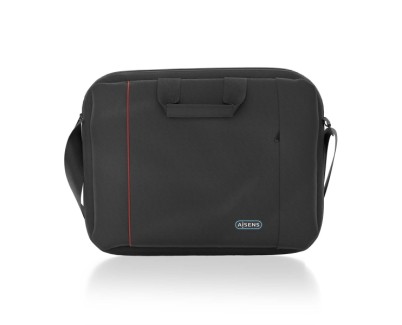 Aisens Maletin para Portatil 15,6\" - Acolchado Fino - Bolsillo Frontal con Cremallera - Diseño Multifuncional - Color Negro