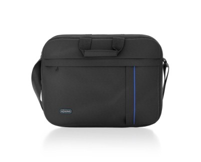 Aisens Maletin para Portatil 15,6\" - Acolchado Fino - Bolsillo Frontal con Cremallera - Material Resistente - Color Negro
