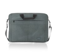 Aisens Maletin Premium para Portatil 15,6\" - Acolchado de Espuma - Bolsillo Frontal con Cremallera - Sujecion para Maleta - Correa Ajustable - Color Gris
