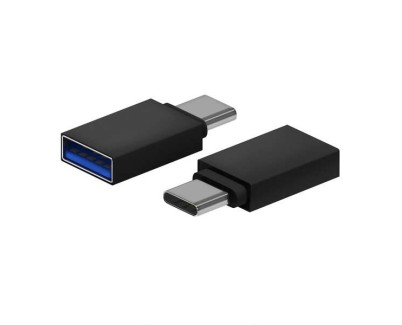 Aisens Mini Adaptador Aluminio USB 3.2 GEN1 3A - Tipo USB-C/M-A/H - Color Negro
