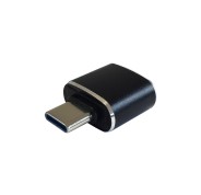Aisens Mini Adaptador USB 3.1 Gen2 10Gbps 3A - Tipo USB-C/M-A/H - Color Negro