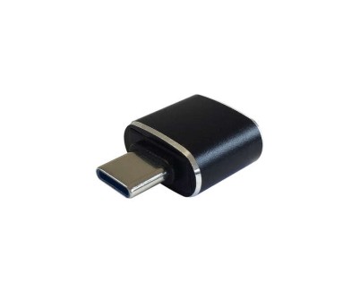 Aisens Mini Adaptador USB 3.1 Gen2 10Gbps 3A - Tipo USB-C/M-A/H - Color Negro