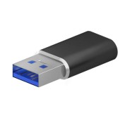 Aisens Mini Adaptador USB 3.2 Gen2/USB 2.03A - Tipo USB-C/H-A/M - Color Negro