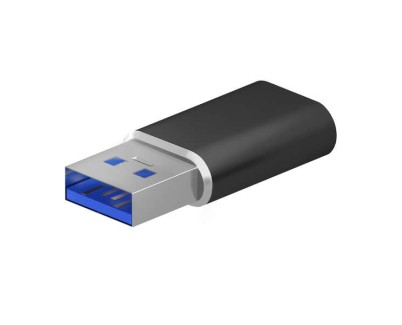 Aisens Mini Adaptador USB 3.2 Gen2/USB 2.03A - Tipo USB-C/H-A/M - Color Negro