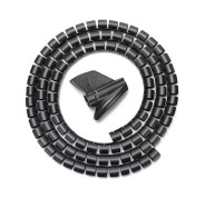 Aisens Organizador De Cable En Espiral 25mm - 1.0m - Color Negro