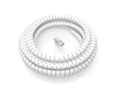 Aisens Organizador de Cable en Espiral 25mm - 3.0m - Color Blanco