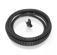 Aisens Organizador de Cable en Espiral 25mm - 6.0m - Color Negro