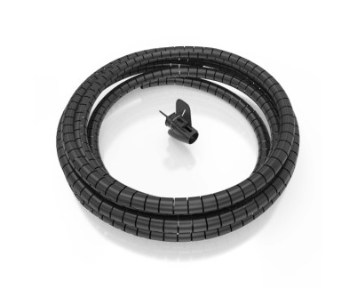 Aisens Organizador de Cable en Espiral 25mm - 6.0m - Color Negro