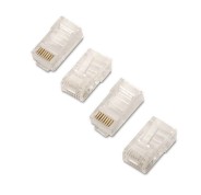 Aisens Pack de 10 Conectores RJ45 8 Hilos Cat.6 AWG24 - Color Transparente