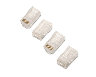 Aisens Pack de 10 Conectores RJ45 8 Hilos Cat.6 AWG24 - Color Transparente