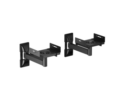 Aisens Pack Soporte Universal de Pared para Altavoces - Giratorio e Inclinable - Carga Max. 25Kg - Color Negro
