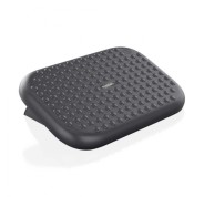 Aisens Reposapies Ergonomico con Inclinacion Ajustable - Base Antideslizante - Peso Max. 20kg - Material HIPS Resistente - Color Negro