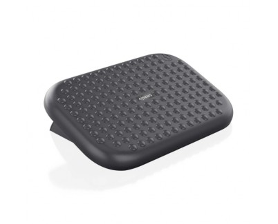 Aisens Reposapies Ergonomico con Inclinacion Ajustable - Base Antideslizante - Peso Max. 20kg - Material HIPS Resistente - Color Negro