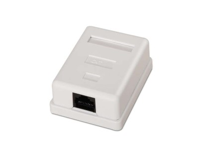 Aisens Roseta de Superficie RJ45 Cat.6 UTP 1 Toma - Color Blanco