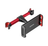 Aisens Soporte Coche Ajustable (1 Pivote) para Reposacabezas para Telefono / Tablet - Color Rojo
