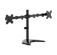 Aisens Soporte de Mesa con Peana Eco Giratorio e Inclinable para Monitor/TV 10Kg (3 Pivotes - 2 Brazos) de 17-32\" - Color Negro