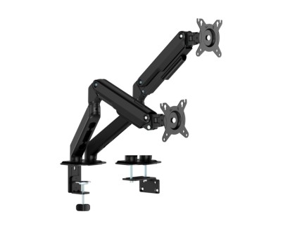Aisens Soporte de Mesa Eco con Contrapeso Giratorio e Inclinable para Monitor/TV de 17-32\" - 2 Brazos y 3 Pivotes - Peso m&aacute;ximo 9Kg - Color Negro
