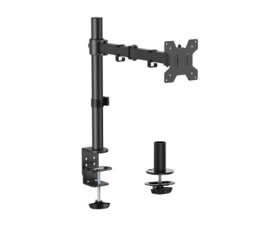 Aisens Soporte de Mesa Eco Giratorio e Inclinable para Monitor/TV 10Kg (3 Pivotes - 1 Brazo) de 17-32\" - Color Negro