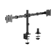 Aisens Soporte de Mesa Eco Giratorio e Inclinable para Monitor/TV 20Kg (3 Pivotes - 2 Brazos) de 17-35\" - Color Negro