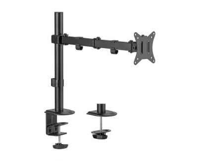 Aisens Soporte de Mesa ECO Giratorio e Inclinable para Monitor/TV 9kg (3 Pivotes - 1 Brazo) de 17-32 - Color Negro