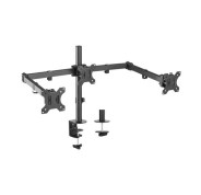 Aisens Soporte de Mesa Giratorio e Inclinable para 3 Monitores (13\"-27\") - Color Negro