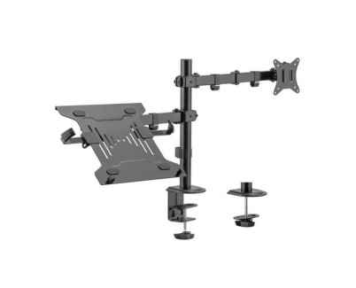 Aisens Soporte de Mesa Giratorio e Inclinable para Portatil y Monitor/TV 9Kg de 17-32\" - Color Negro