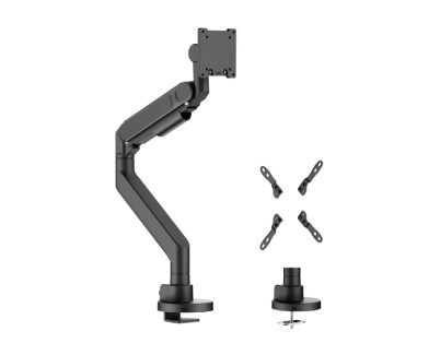Aisens Soporte de Mesa PRO Contrapeso Giratorio e Inclinable para Monitor/TV 27kg (3 Pivotes - 1 Brazo) de 24-57 - Color Negro