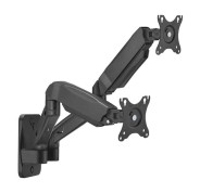 Aisens Soporte de Pared PRO Contrapeso Giratorio e Inclinable para Monitor/TV 9kg (3 Pivotes - 2 Brazos) de 17-32 - Color Negro