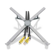 Aisens Soporte de Sobremesa Ajustable para Portatil / Tablet - USB-C - Docking 4 en 1 - Color Gris