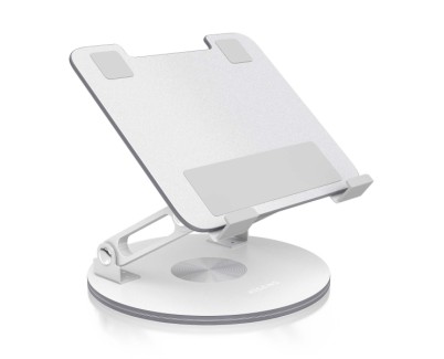 Aisens Soporte de Sobremesa Giratorio Ajustable para Portatil / Tablet 7\"-13\" - Color Plata