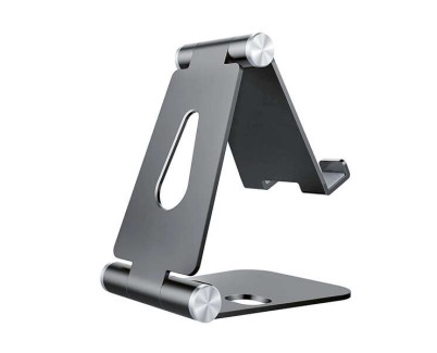 Aisens Soporte de Sobremesa Tama&ntilde;o M Ajustable (2 Pivotes) para Movil / Tablet - Color Gris